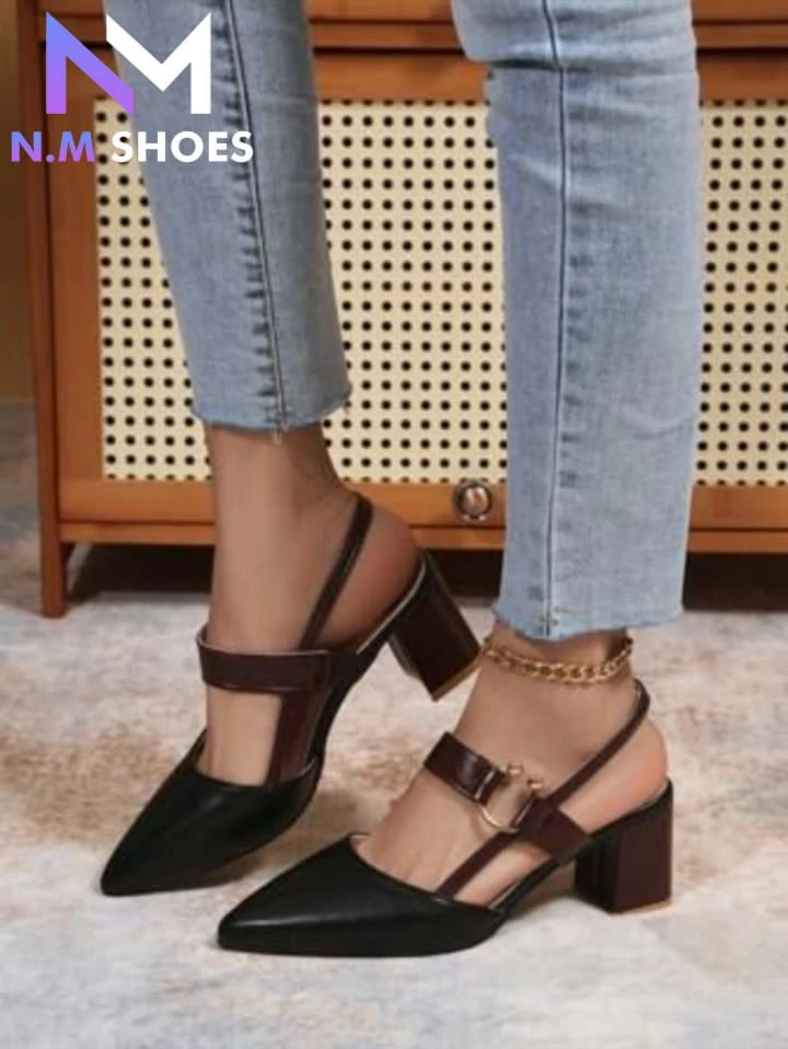 Blanch hell hulf pump Shoe 2 inchi box heel - আরাম ও ফ্যাশনের নিখুঁত ভারসাম্য